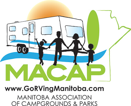 logo ng manitoba association ng mga campground at parke